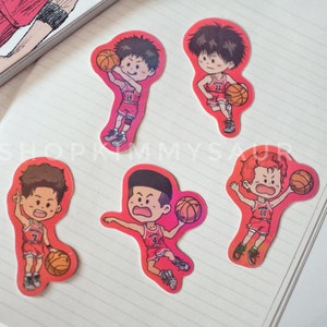 Slam Dunk Stickers | Holographic Stickers, Laptop Stickers, Basketball Stickers, 90s Anime Stickers, Sticker Pack