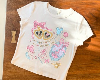 Mickey and Minnie Mouse Inspired Baby Tee: Soft Cotton Blend
