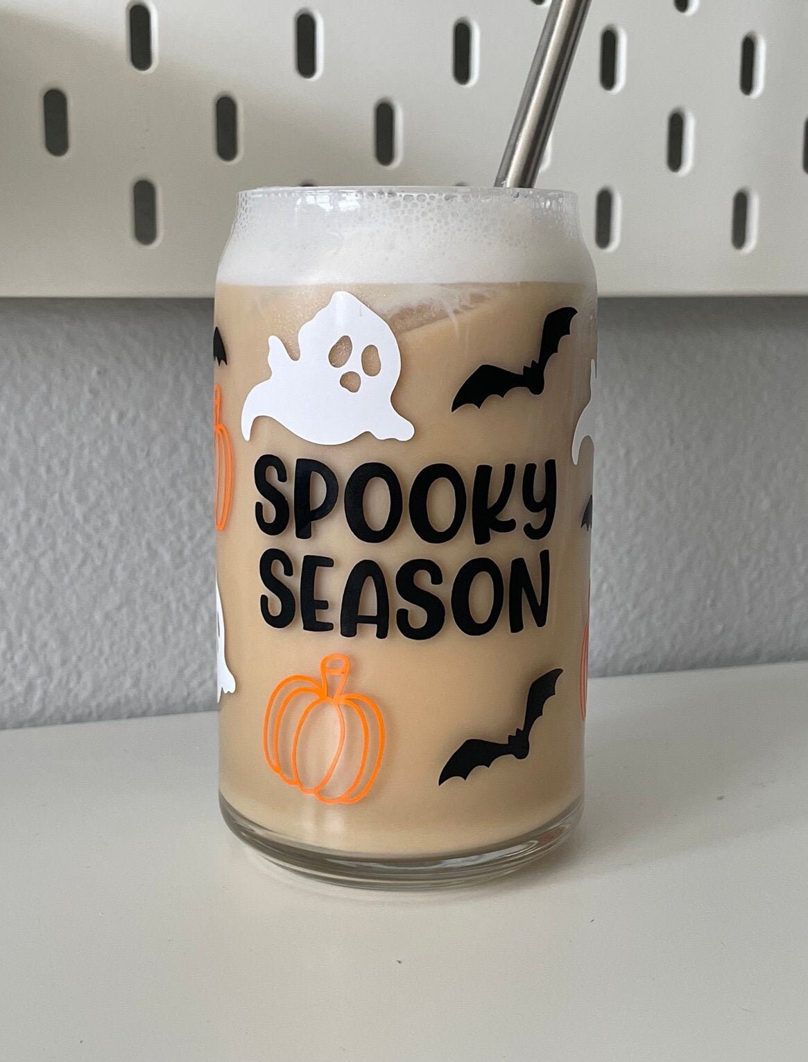Halloween Iced Coffee Cup I Spooky Season Iced Coffee Cup I Etsy UK
