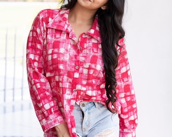 Camisa elegante de verano para mujer, con botones, manga larga, holgada, informal y ligera, de algodón, camisas de mujer de gran tamaño