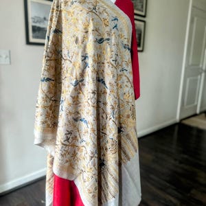 Pashmina Shawl | Luxury Wool Wrap for Women | Indian Wedding Scarf, Ethical Gift, Warm Winter Stole | Gray Scarf