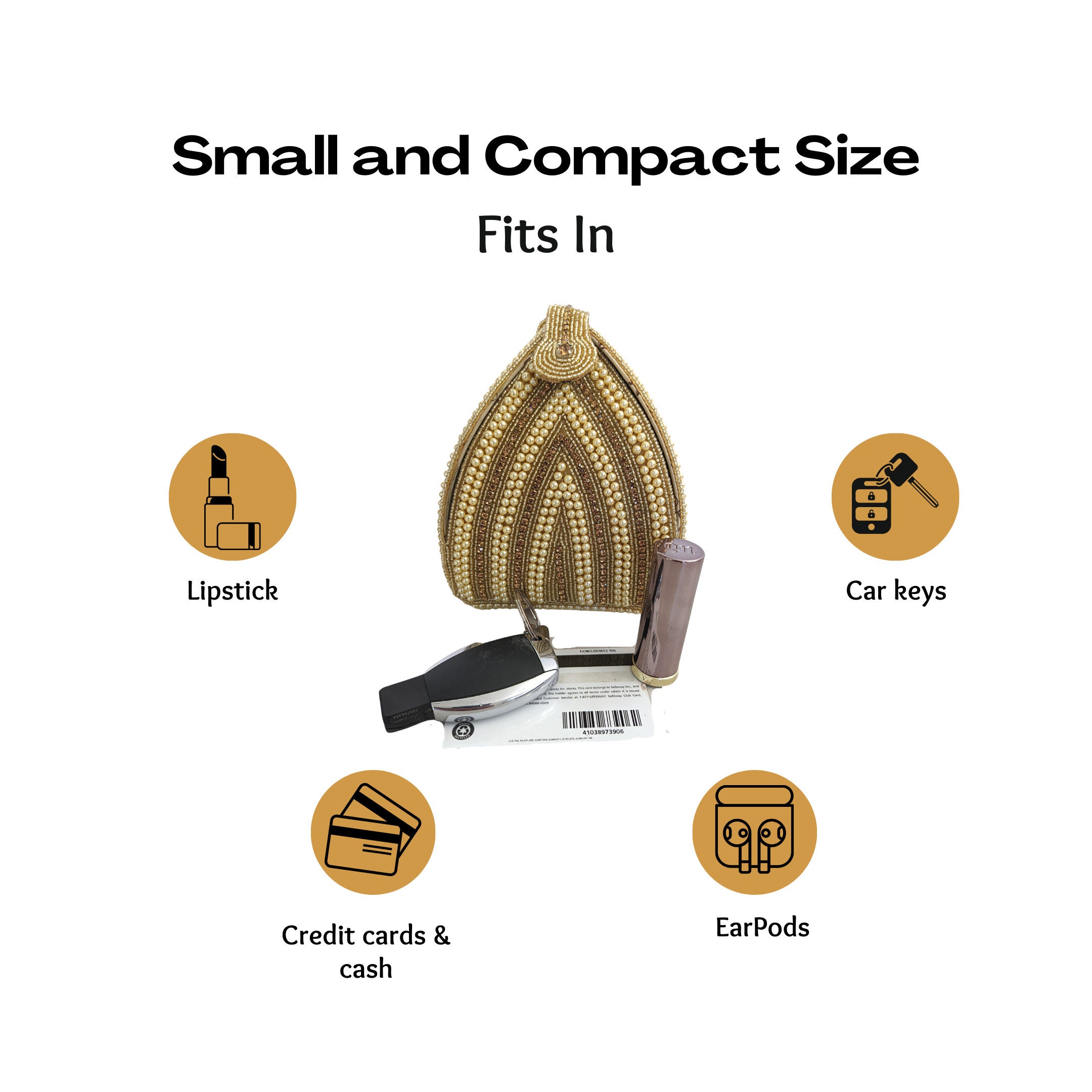 Beaded Pyramid Triangle Wristlet Purse, Indian Potli Bag, Small Evening