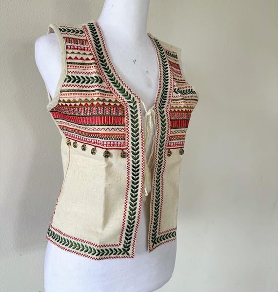 レディース刺繍ジャケット、ボヘミアン風ノースリーブカッチエスニック