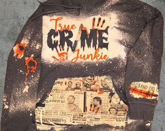 Felpa con cappuccio True Crime