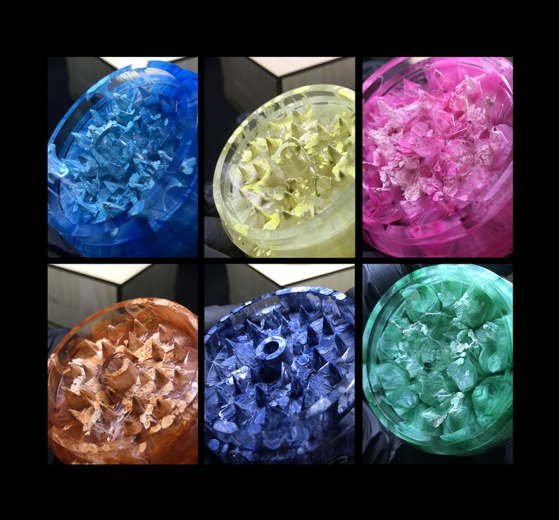 Green Resin Grinder Epoxy Grinder Tobacco Tray Green Etsy