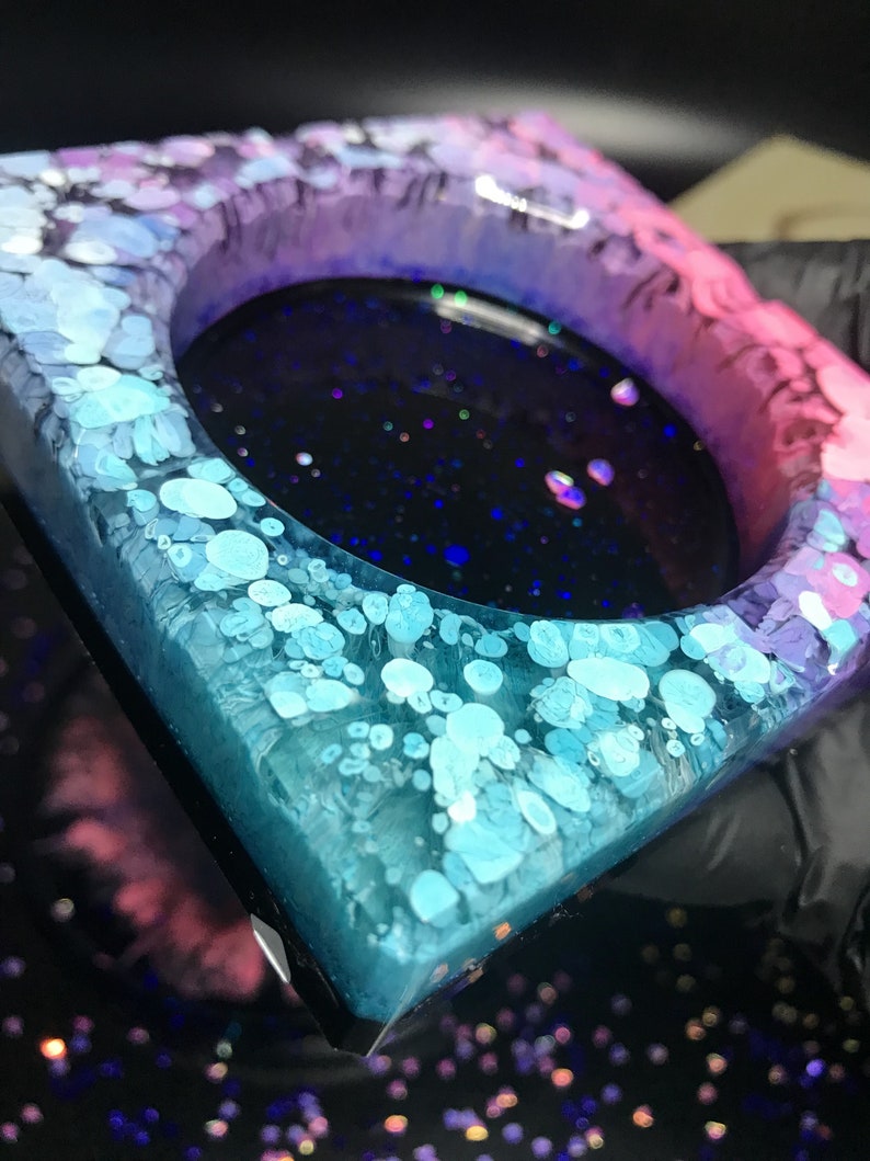 Cosmos Epoxy Grinder SET, Resin Grinder, Tobacco Tray, Epoxy Handmade