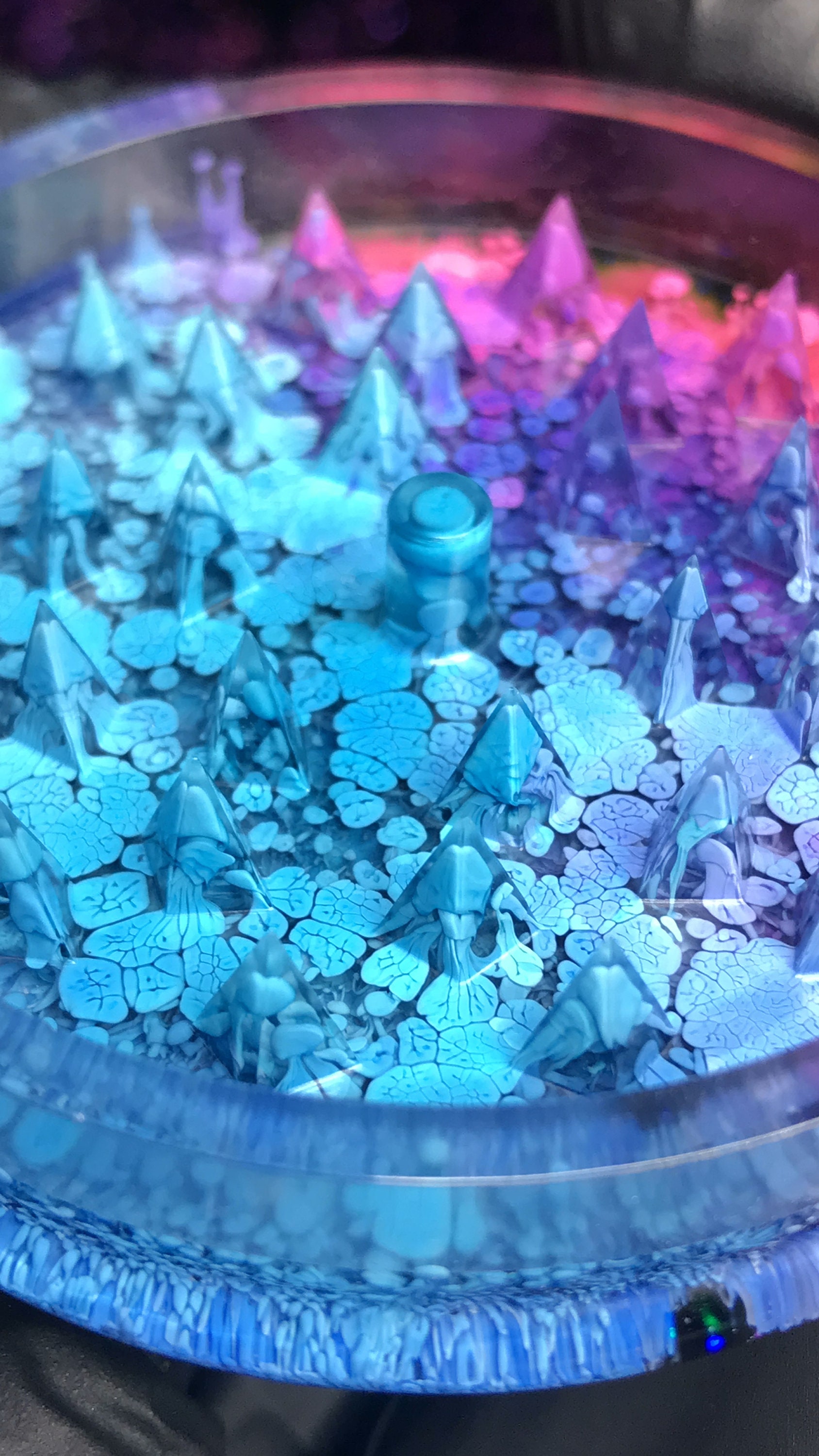 Cosmos Epoxy Grinder SET, Resin Grinder, Tobacco Tray, Epoxy Handmade