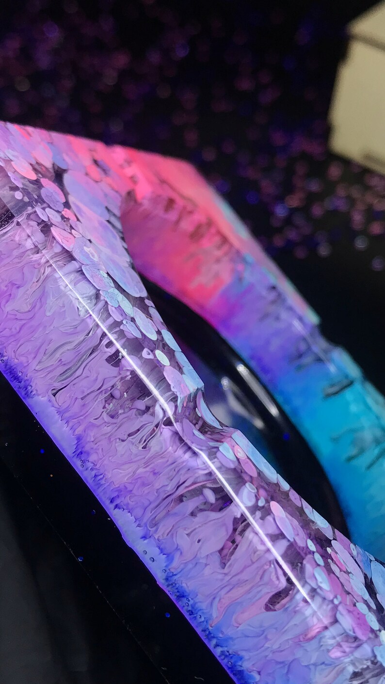 Cosmos Epoxy Grinder SET, Resin Grinder, Tobacco Tray, Epoxy Handmade