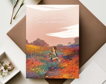 Carte postale anniversaire