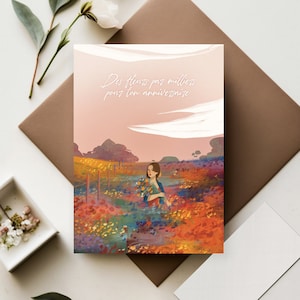Carte postale anniversaire