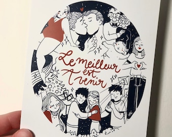 carte de voeux - le meilleur à venir <3