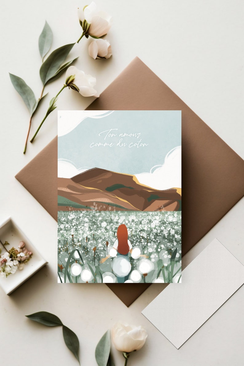 Carte postale ton amour comme du coton image 1