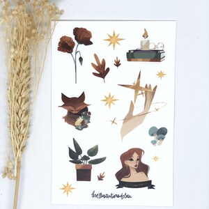 Planche de stickers " un soir d'automne "