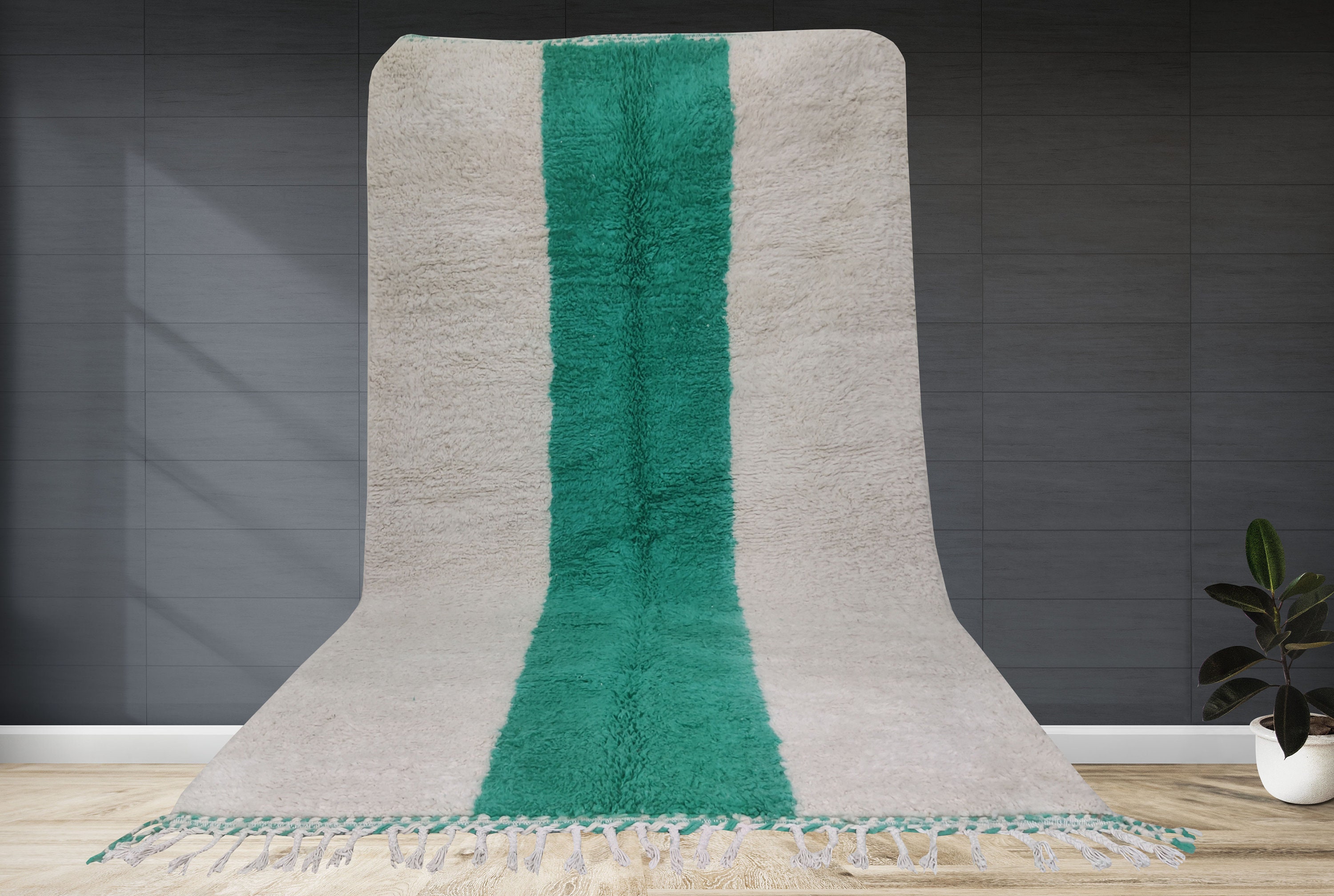 Green Rug Green Moroccan Rug Berber Rug Moroccan Rug Plain Etsy