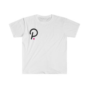 DOT Polkadot - Small Logo Cryptocurrency Bitcoin Crypto Coin - Unisex Softstyle T-Shirt