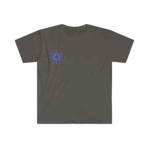 ADA Cardano - Small Logo Cryptocurrency Bitcoin Crypto Coin - Unisex Softstyle T-Shirt