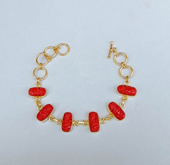 Kali Carnelian Cabochon Bracelet Kali Carnelian Cabochon Bracelet