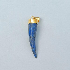 Handmade Lapis Lazuli Stone Pendant | Lapis Lazuli Gemstone Jewelry |Blue Stone Lapis Lazuli Pendant | Gold Pendant | Amazing Pendant | Gift