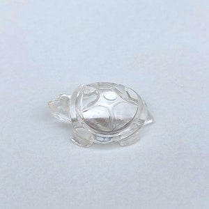 Healing Natural Crystal Quart Turtle | Turtle Carving Crystal Quartz Gemstone Statue | Turtle | Home Decor | Crystal Tortoise Carved Stone