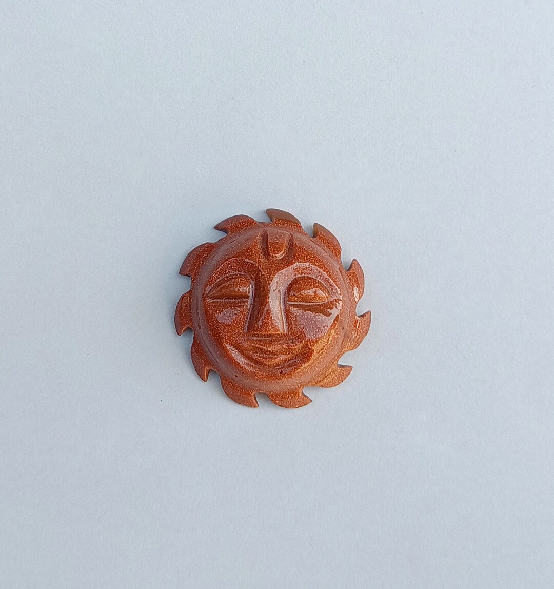 Beautiful Sun Sitara Sun Handcarved Sun Sitara Gemstone Sun Sun Carving Sun Sitara Gemstone