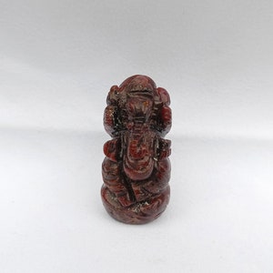 Ruby Gemstone Lord Ganesh Statue Idol | Ruby Ganesh Figurine |Hand Carved Ruby Gemstone Ganesh Figurine |Natural Ruby Ganesh Sculpture |Gift