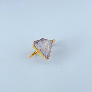 Purple Amethyst Stone Ring | Natural Handmade Amethyst Stone Ring | Amethyst Gold Ring | Women Jewelry | Statement Ring | Amethyst Jewelry