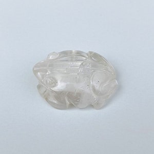 Frog | Natural Crystal Quartz Gemstone Frog | Gemstone Frog | Handmade Gemstone Crystal Frog | Frog Figurine | Crystal Frog Sculpture | Gift
