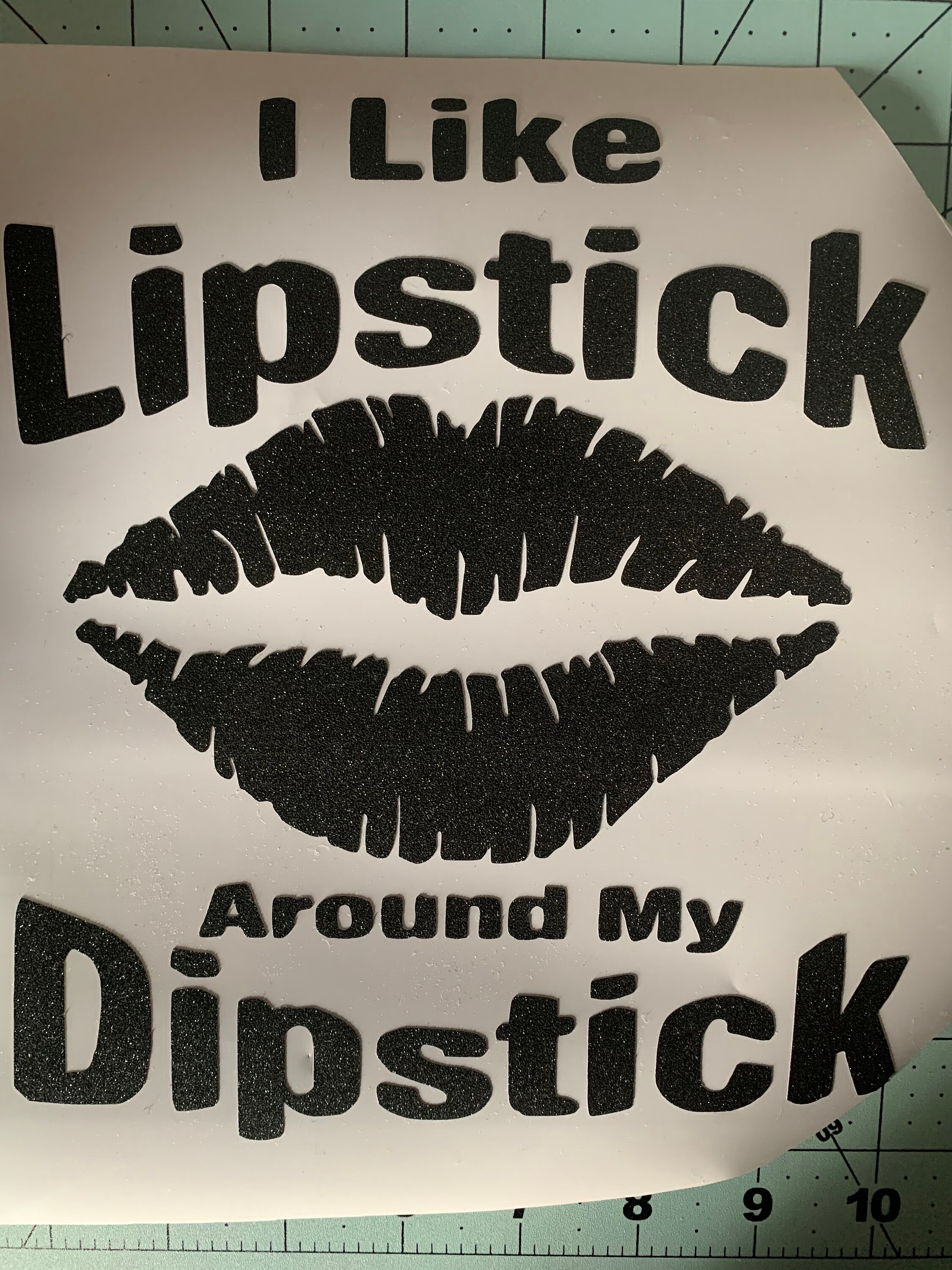 Lipstick on my dipstick decal decal/ sticker for window car Etsy