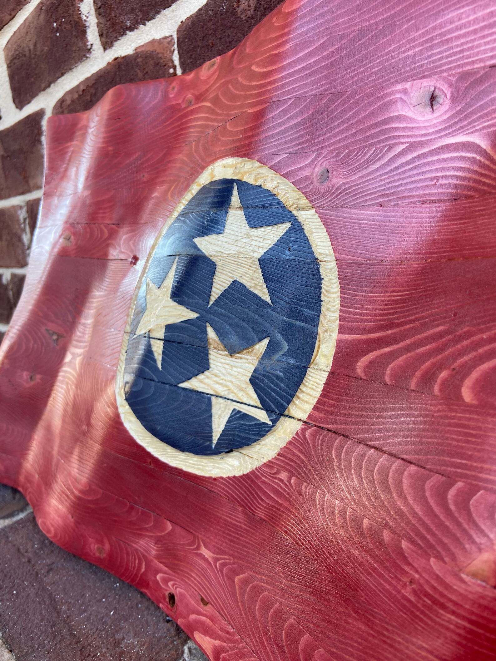 Customizable Hand Engraved Waving State Flag / Custom Flags / Etsy