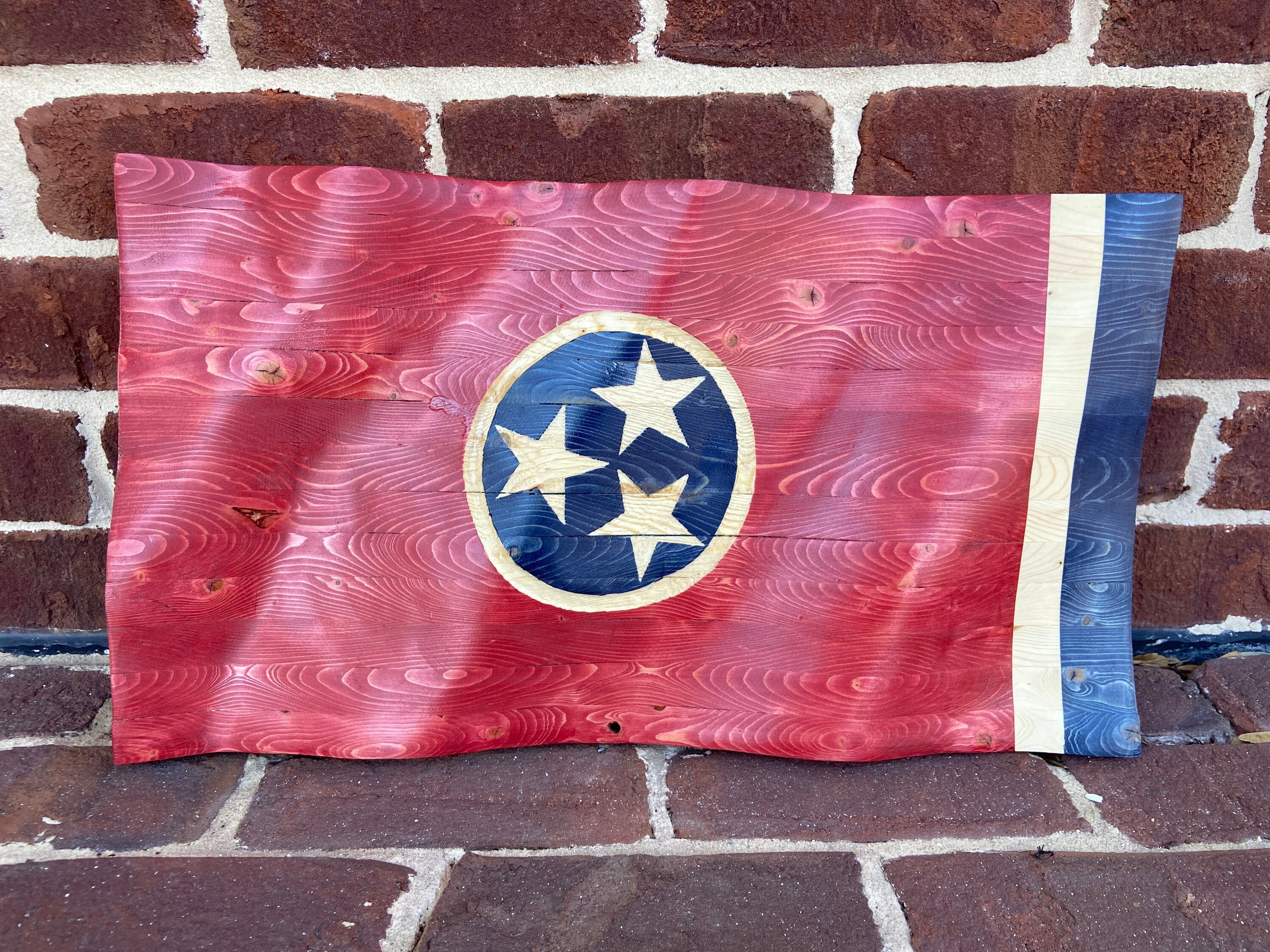 Customizable Hand Engraved Waving State Flag / Custom Flags / Etsy