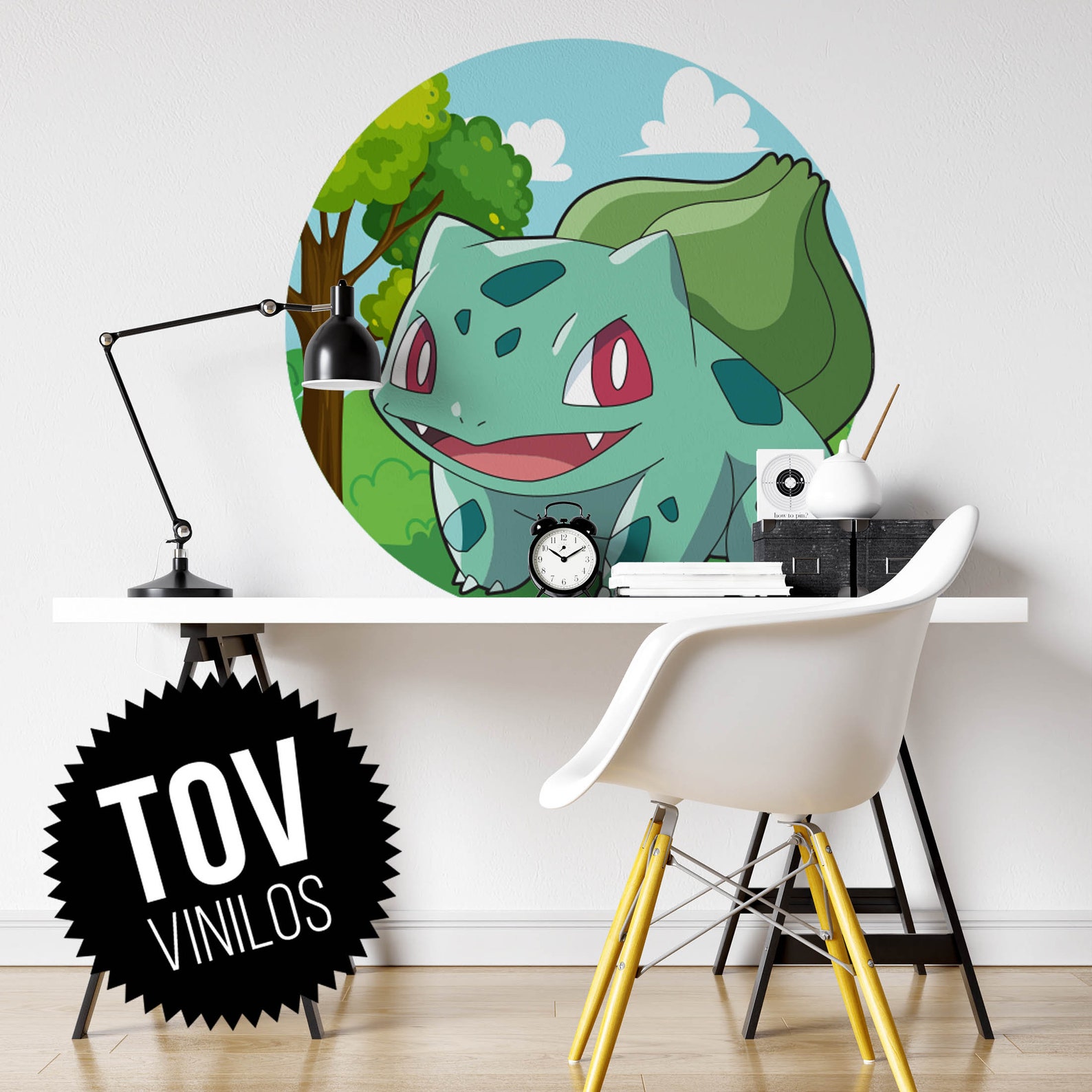 Three pokemon wall decals in Medium size Etsy