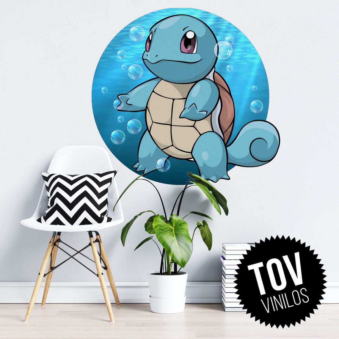 Three pokemon wall decals in Medium size Etsy