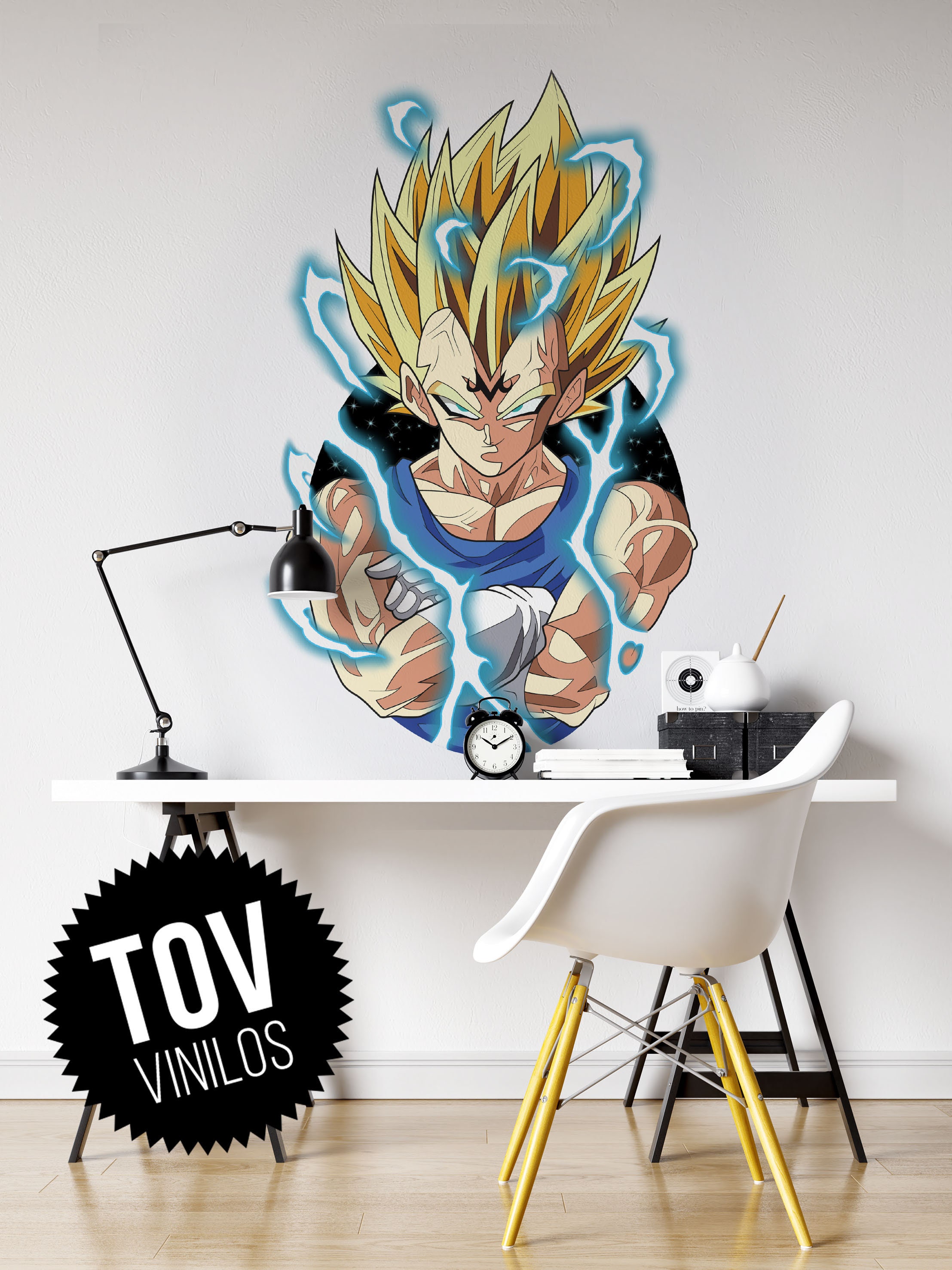Vegeta decal vegeta decor dragon ball decor vegeta wall Etsy