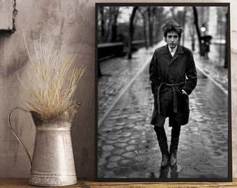 photo print portrait photo wall decor Bod Dylan vintage housewarming gift for himher music poster vintage poster vintage print