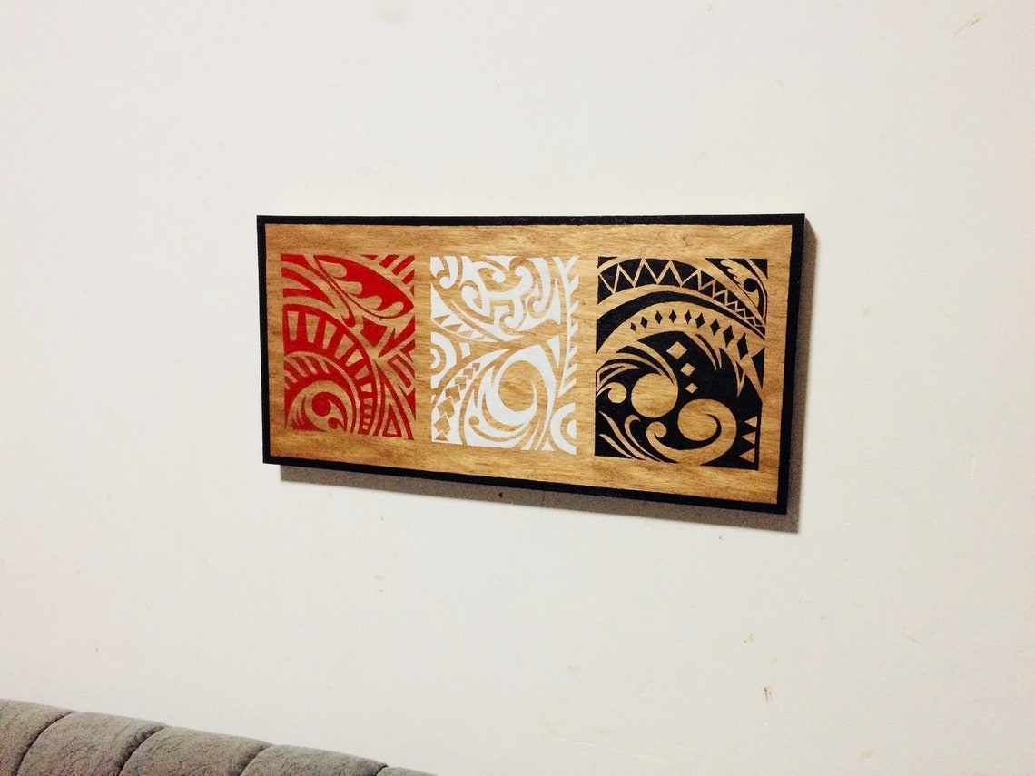 Maori art traditional new Zealand design wall art hand Etsy