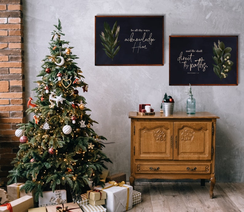 KJV Printables Navy Wall Art Set of 2 Living Room Set Etsy UK