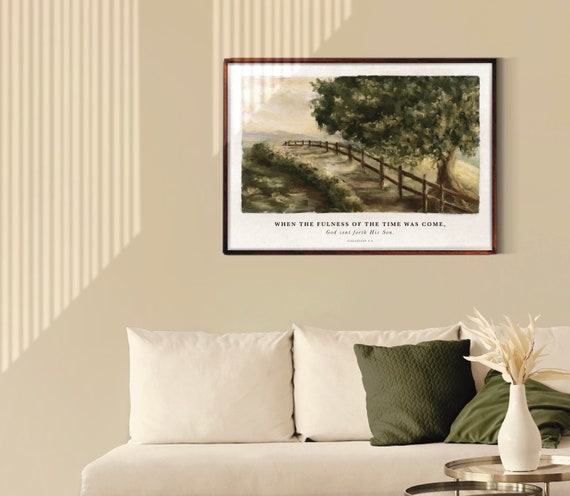 KJV printables, Original vintage country path, Country road, Countryside wall art, Landscape Oil Painting, Digital download, 8 sizes