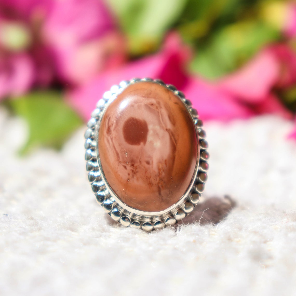 Imperial Jasper Ring 925 Sterling Silver Ring Beautiful Etsy