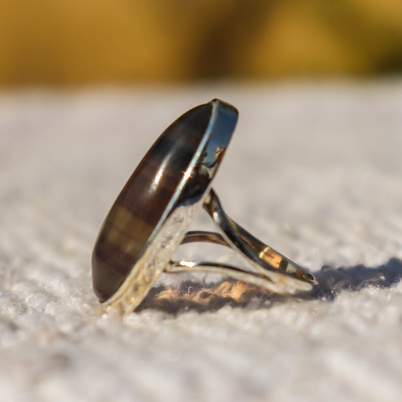 Natural Fluorite Ring Handmade Fluorite Jewellery Statement Ring Beautiful Ring 925 Sterling Silver Ring Fluorite Ring Fluorite Stone