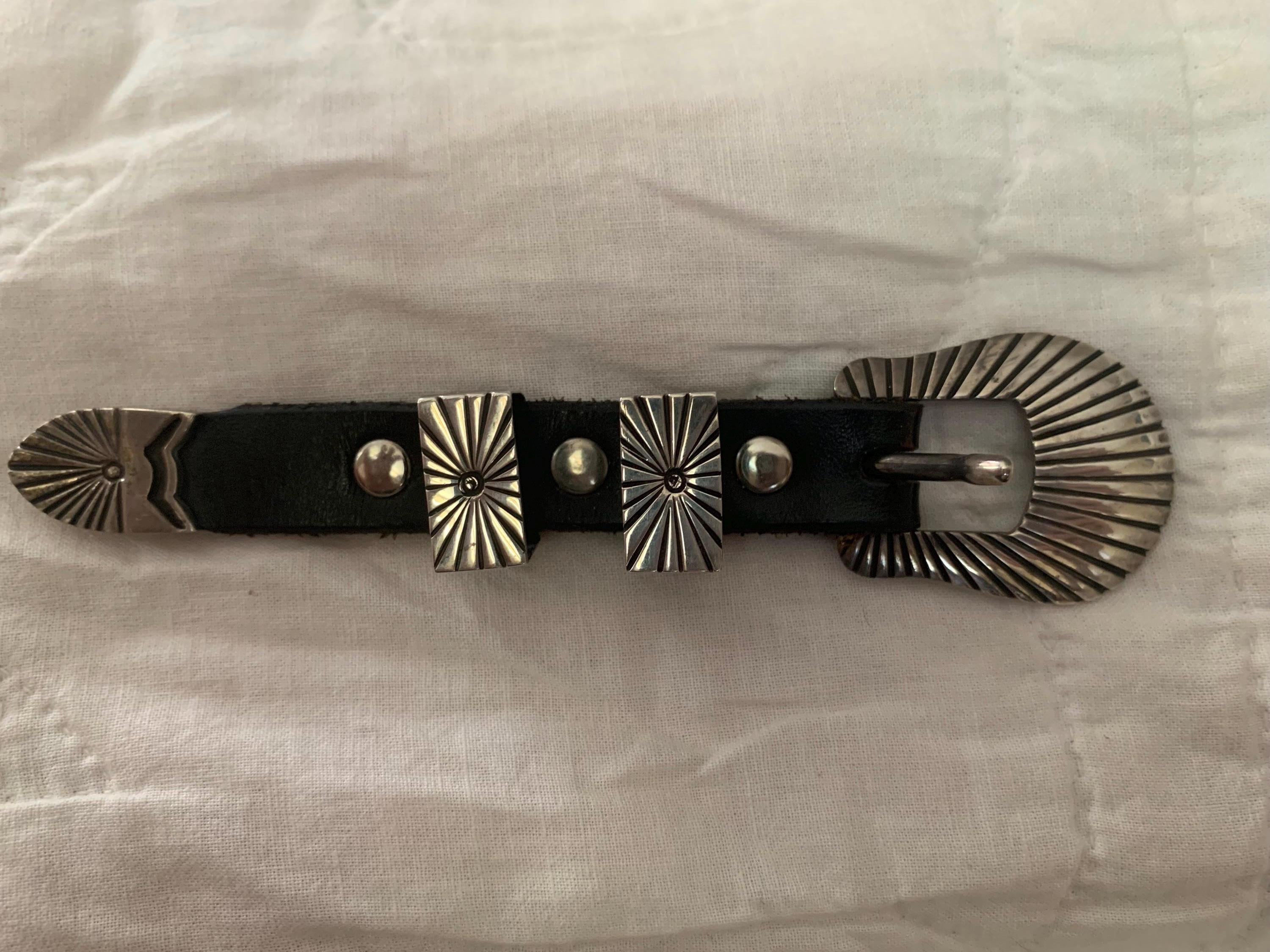 Vintage, Larry M Chavez, Sterling Silver, Belt Buckle. - Etsy display picture 1