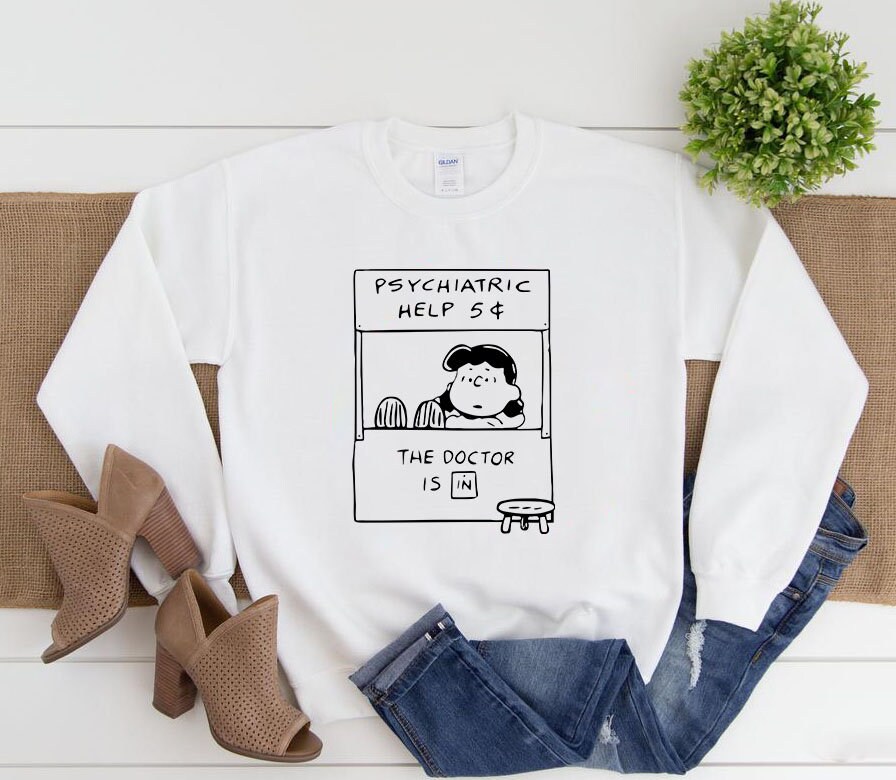 Lucy Psychiatric sweatshirt Lucy in Advice Booth sweatshirt Etsy