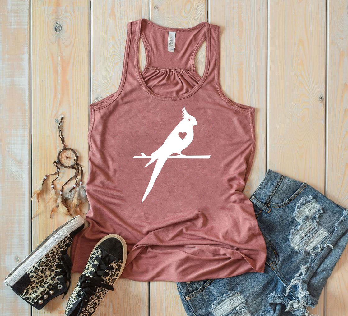 Bird Love Women Flowy Tank bird tank top Cute bird Gift Etsy