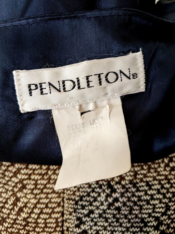 90s Pendleton Wool Plaid and Paisley Vest/Waistco… - image 8
