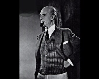 Vintage 1930s Moss Bros Grey 3 Piece Morning Suit, Coat, Waistcoat