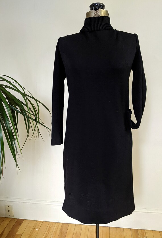 black turtleneck dress zara Margaret Floral Embroidered Midi Dress Black | Occasion Dress in Sizes  XXS–6X main image 1