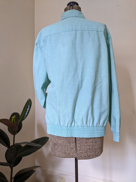 Golf Green Pattern Print Women Casual Bomber Jacket