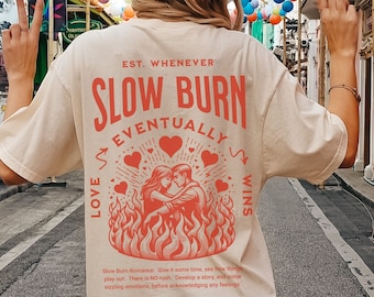 Slow Burn Enemies To Lovers Book Tropes Shirt downtown girl Dark Romance Smut Shirt Romantasy Reader Bookish Things Fantasy Romance Gift