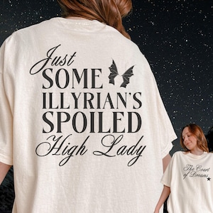 The Court of Dreams Illyrian High Lady Shirt, Licensed Sarah J Maas ACOTAR Merch ACOMAF Velaris Shirt Bat Boys Rhysand Cassian Azriel Shirt