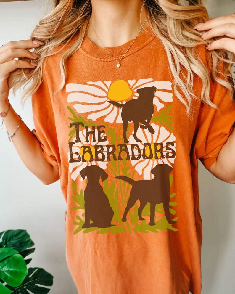 Labrador Dog Shirt Comfort Colors® Band Shirt for Dog Lover Chocolate