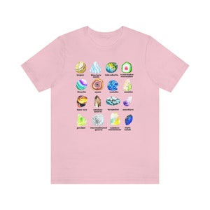Crystal Shirt Mystieke shirt Edelsteen en Mineralen Shirt Cadeau voor rockliefhebbers Crystal Lover Gift Geologie Shirt Science Shirt Crystal Tee Pink